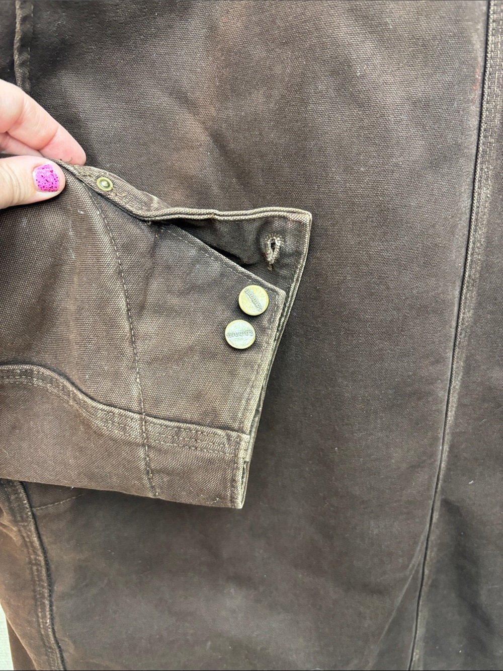 Carhartt 2XL vintage USA lined Canvas Duck Chore Jacket with Corduroy Collar - Picture 9 of 12